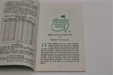 Ben Crenshaw Signed 1984 Masters Tournament Spectator Guide JSA ALOA