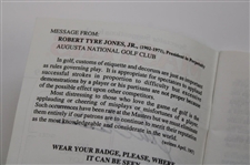 Ben Crenshaw Signed 1995 Masters Tournament Spectator Guide JSA ALOA
