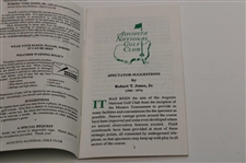 Ben Crenshaw Signed 1995 Masters Tournament Spectator Guide JSA ALOA