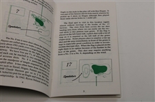 Ben Crenshaw Signed 1995 Masters Tournament Spectator Guide JSA ALOA