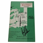 Craig Stadler Signed 1982 Masters Tournament Spectator Guide JSA ALOA