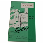Ray Floyd Signed 1976 Masters Tournament Spectator Guide JSA ALOA