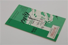 Ray Floyd Signed 1976 Masters Tournament Spectator Guide JSA ALOA