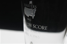 Julius Boros' 1963 Masters Tournament Day's Low Score Crystal Glass Vase - April 6th