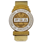 Julius Boros 1965 PGA Championship at Laurel Valley Contestant Badge/Clip