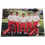Tiger Woods & Teammates Signed 1995 Stanford Golf Team Photo JSA ALOA