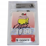 Nick Faldo Signed 1996 Masters Series Badge #S00063