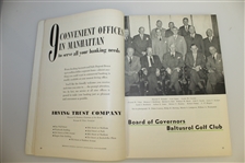 Ed Furgol Signed 1954 US Open at Baltusrol GC Program w/Scorecard JSA ALOA