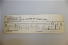 Ed Furgol Signed 1954 US Open at Baltusrol GC Program w/Scorecard JSA ALOA