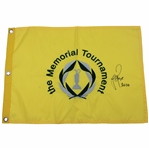 Justin Rose Signed The Memorial Tournament Embroidered Flag with '2010' JSA ALOA