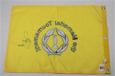 Justin Rose Signed The Memorial Tournament Embroidered Flag with '2010' JSA ALOA