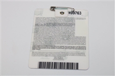 Adam Scott Signed 2013 Masters Tournament Series Badge #R09763 JSA ALOA