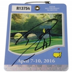 Danny Willett Signed 2016 Masters Tournament Series Badge #R13754 JSA ALOA