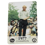 Jack Nicklaus Signed 1977 Champion Open Championship Kroger Calling Card JSA ALOA