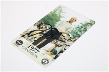 Jack Nicklaus Signed 1977 Champion Open Championship Kroger Calling Card JSA ALOA