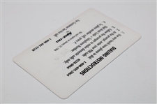 Jack Nicklaus Signed 1977 Champion Open Championship Kroger Calling Card JSA ALOA