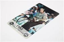 Jack Nicklaus Signed 1993 Champion Memorial Tournament Kroger Calling Card JSA ALOA