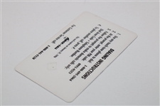Jack Nicklaus Signed 1993 Champion Memorial Tournament Kroger Calling Card JSA ALOA