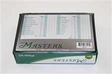 2018 Masters Pro V1 Titleist Golf Ball Box w/Nine (9) Golf Balls in Sleeves