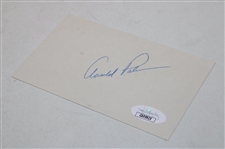 Arnold Palmer Signed Index Card JSA #CA95925