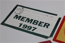 Two (2) 1997 Masters Parking Passes w/1978 Masters Parking Pass