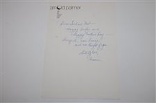 Winnie Palmer Gifted Arnold Palmer Signed 1981 Masters Annual JSA #AY50962