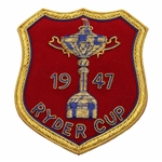 1947 Ryder Cup Bullion Blazer Jacket Commemorative Patch