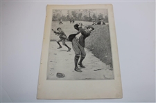 Three (3) Original 1904 A. B. Frost ‘Temper, At the Seventh Tee & The Duffer’  Golf Prints