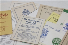 Lot of Twenty-Seven (27) Vintage Scorecards - 12 Stymie Cards