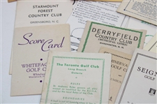 Lot of Twenty-Seven (27) Vintage Scorecards - 12 Stymie Cards