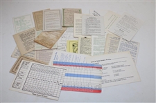 Lot of Twenty-Seven (27) Vintage Scorecards - 12 Stymie Cards