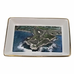 Vintage 1960’s Pebble Beach Golf Links Delano Hand Painted Ceramic Dish