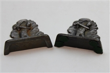 Two (2) Vintage Bobby Jones Cast Iron Book Ends