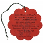 Bobby Jones Signed 1932 U.S. Amateur Baltimore Country Club Series Ticket PSA/DNA #AH04004