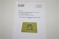 Gay Brewer Signed 2007 Masters Embroidered Flag with Year Won Notation JSA ALOA
