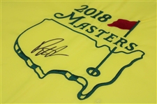 Patrick Reed Signed 2018 Masters Tournament Embroidered Flag JSA ALOA