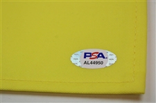 Dustin Johnson Signed 2020 Masters Tournament Embroidered Flag PSA #AL44950