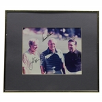 Gary Players Personal Big 3 Palmer, Nicklaus, & Player Signed Photo - Framed JSA ALOA