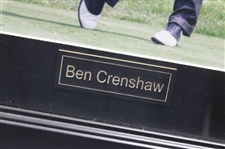 Ben Crenshaw Signed Post Swing Photo - Framed w/Nameplate JSA ALOA