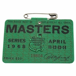 1968 Masters Tournament SERIES Badge #19604 - Bob Goalby Winner