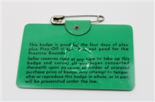 1968 Masters Tournament SERIES Badge #19604 - Bob Goalby Winner