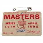 1970 Masters Tournament SERIES Badge #23558 - Billy Casper Winner