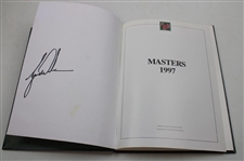 Tiger Woods Signed 1997 Masters Tournament Green Annual Book JSA ALOA