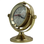 c. 1990 Masters Contestant Augusta National Seth Thomas Schooner Gimballed Solid Brass Clock Gift