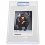 Tiger Woods Signed 1997 IMG Photo Postcard PSA/DNA AUTO GRADE GEM MT 10
