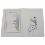 Seve Ballesteros Signed Augusta National GC Scorecard JSA ALOA