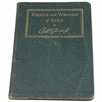 1935 Rights and Wrongs of Golf AG Spalding & Bros Green Cover Booklet