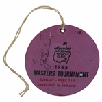 Jack Nicklaus Signed 1965 Masters Sunday Final Rd Ticket #784 JSA ALOA