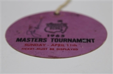 Jack Nicklaus Signed 1965 Masters Sunday Final Rd Ticket #784 JSA ALOA