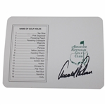 Arnold Palmer Signed Augusta National Scorecard JSA ALOA